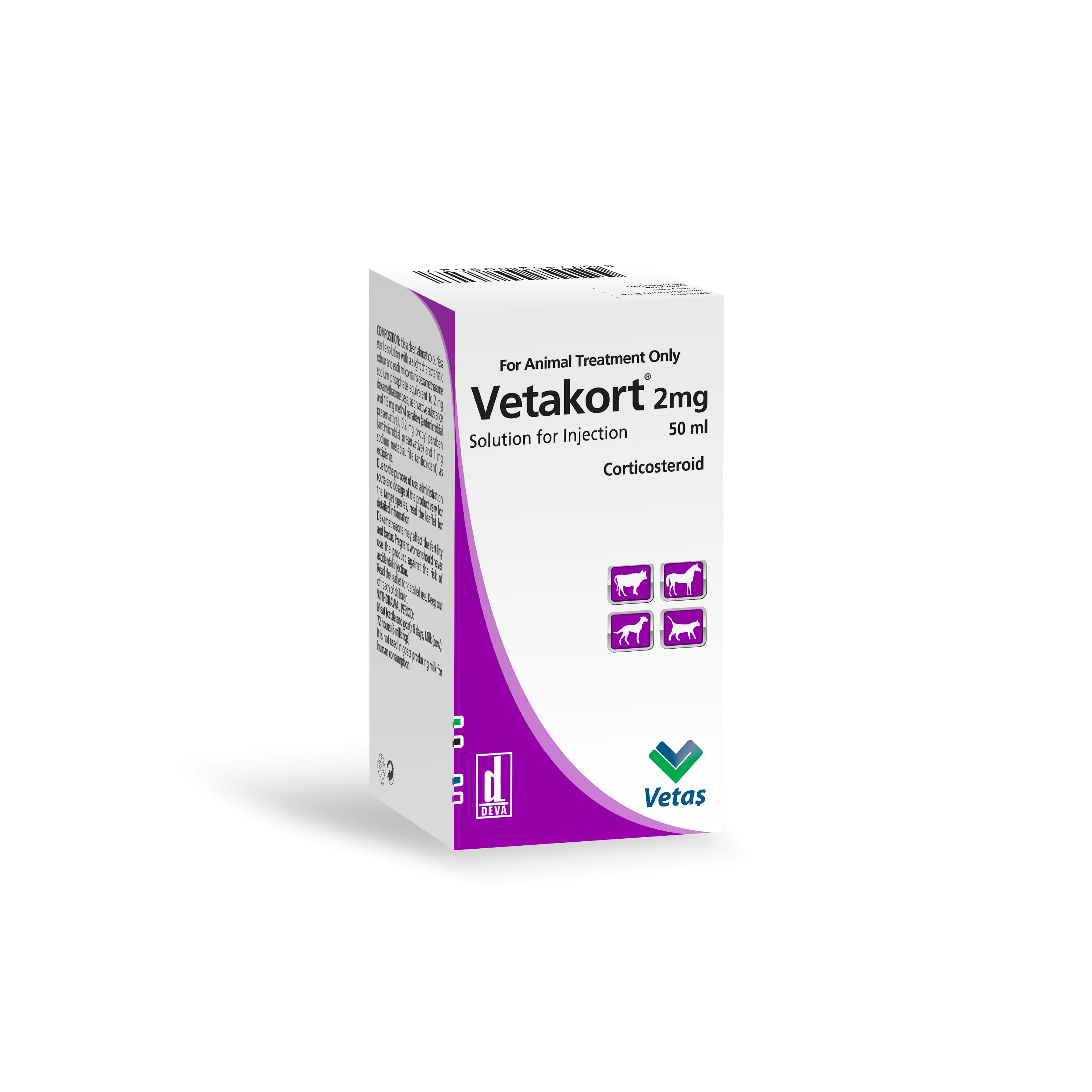 Vetakort 2mg solution for Injection